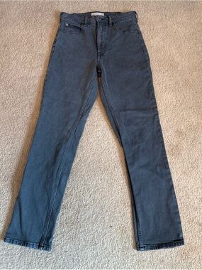 Everlane The Way High Jeans Sage Green Straight Leg Zip Fly / Women’s 25 Short